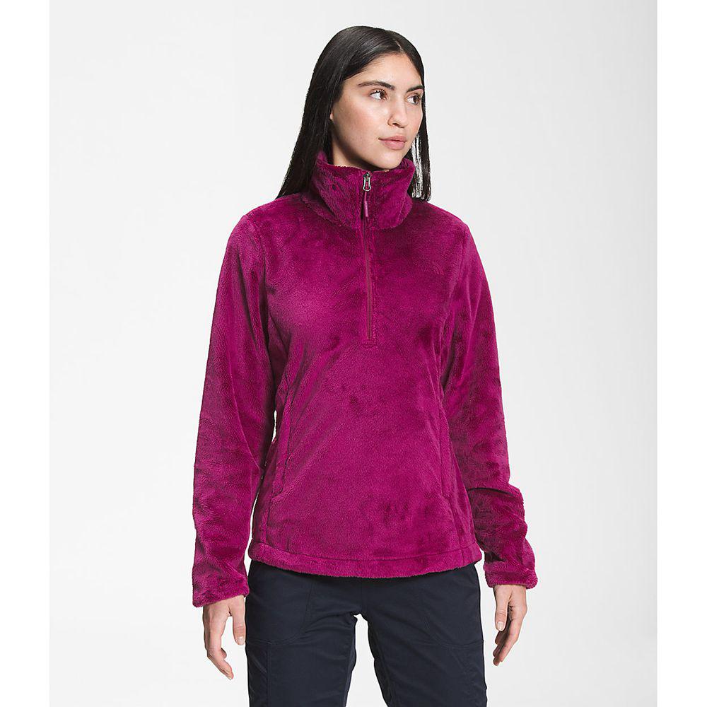 The North Face Osito ¼ Zip Γυναικεια Pullover - Ροζ (AOFE56149)